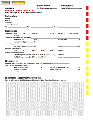 Checkliste Anforderungen an Ihre VisionBar ... - Vision Electric