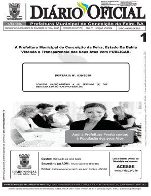 Portaria 039/2015 - Licença Prêmio