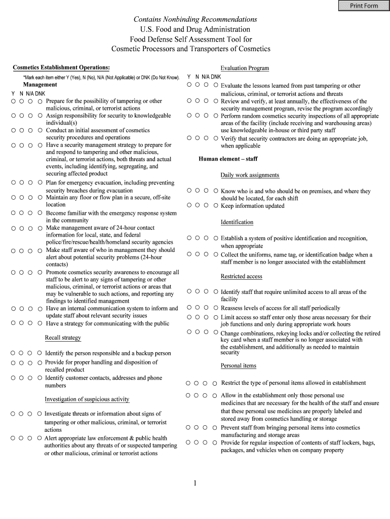 Fillable Online fda Contains Nonbinding US Food and