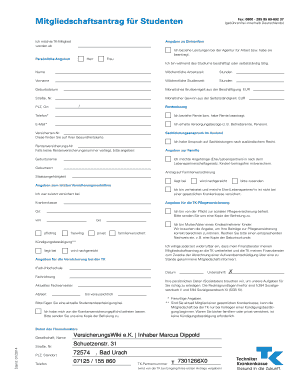 Mitgliedschaftsantrag f r Studenten - PKV-Wiki