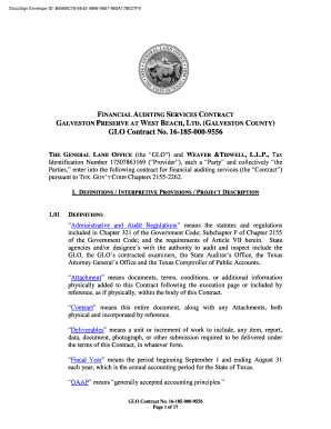 GLO Contract No. 16-185-000-9556 - Texas General Land Office - glo texas