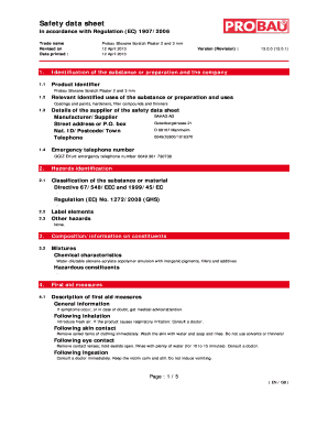 Bb - Safety data sheet - bprobaubbeub