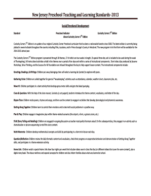 Fillable Online nj New Jersey Preschool Teaching and Learning ...