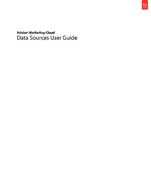 Data Sources User Guide - Adobe Marketing Cloud