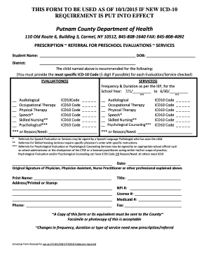 Universal PT, OT, ST Blank Rx Form - milestones for munchkins