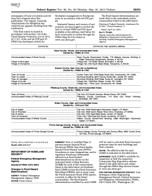 Form g template - 95 / Monday, May 18, 2015 / Notices newspapers of local circulation and 90 days have elapsed since that publication - gpo