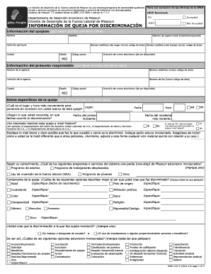 INFORMACIN DE QUEJA POR DISCRIMINACIN - jobs mo