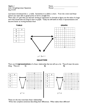 Graphing Linear Equations Day 4 CW - bORVSDb