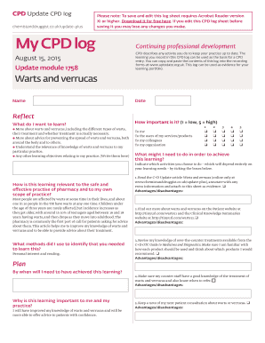 CPD Update CPD log chemistanddruggist