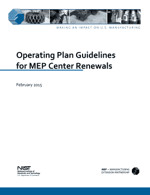 Operating Plan Guidelines for MEP Center Renewals - National ...