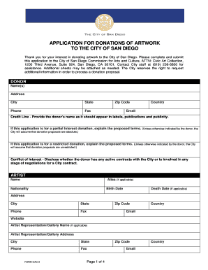 TO THE CITY OF SAN DIEGO