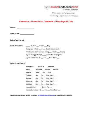 Evaluation of Leventa as Treatment of Catsdoc