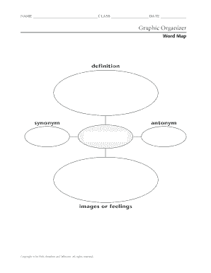 Word Map Graphic Organizer