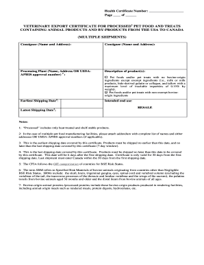 health certificate usa fill online printable fillable blank