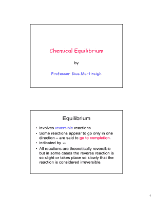 Microsoft PowerPoint - Chemical Equilibrium - intranet notesppt