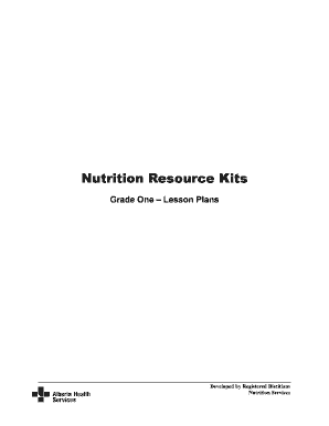 Fillable Online Grade One Lesson Plans Fax Email Print - pdfFiller