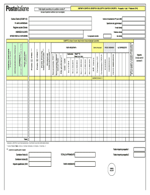 Italian Credit Note and Invoice Form