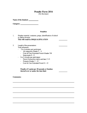 Halloween costume criteria for judging - Penalty Form 2016 - bmbbbcpfbbcab - mb cpf