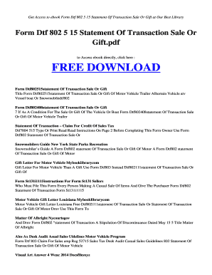 form dtf 802 5 15 statement of transaction sale or gift pdf form dtf dtf 802 fill in form