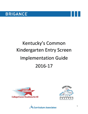 Implementation Guide 2016-17 - Kentucky Department of Education - education ky