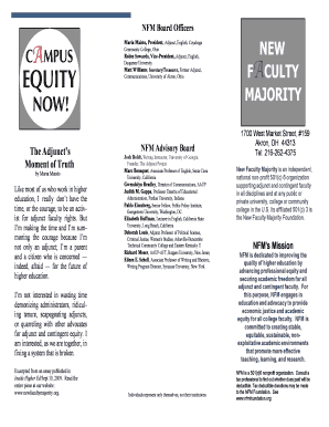 Brochure Revised BW NFM Logodocx - newfacultymajority