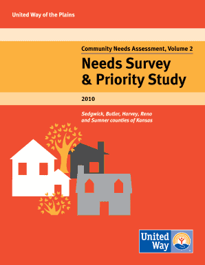 Community Needs Assessment Volume 2 Needs Survey - unitedwayplains