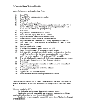 W:PurchasingBannerTraining Materials