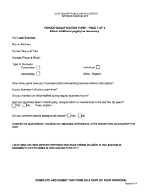 CLAY COUNTY PUBLIC HEALTH CENTER INTERIOR PAINTING RFP