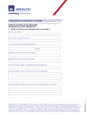 45 minutes on a timesheet - Confirmation of verification of identity corporate and non personal ... - axawealth co