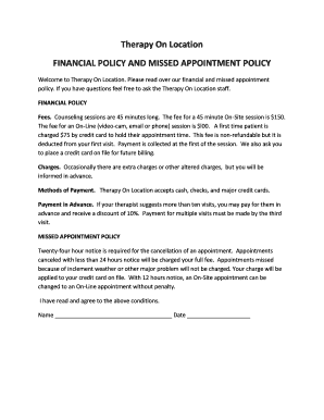 missed appointment letter