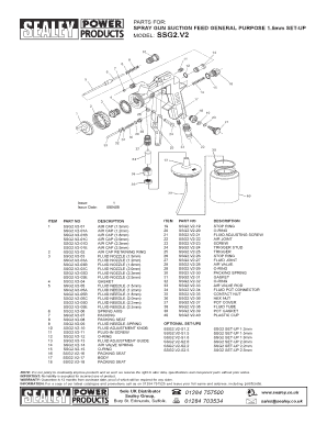 PARTS FOR SPRAY GUN SUCTION FEED GENERAL PURPOSE 15mm - toolstop co