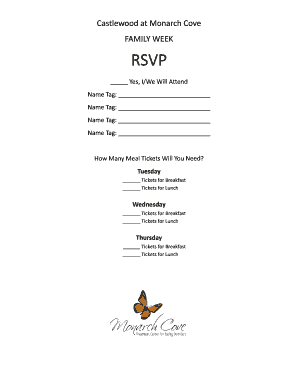 Castlewood at Monarch Cove FAMILY WEEK RSVP