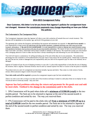 20142015ConsignmentPolicy DearCustomerthisletteris