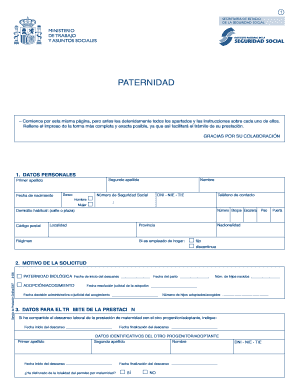Paternidad para PDF
