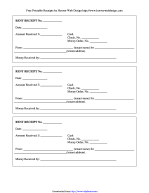 Rent receipt format - BPrintableb Rent bReceiptsb - TidyForms