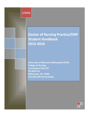 Fillable Online Bdoctorb Of Nursing Practice University Of