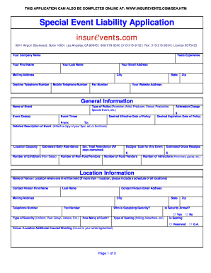 Special Event Application 2003 - bInsureventsbbcomb