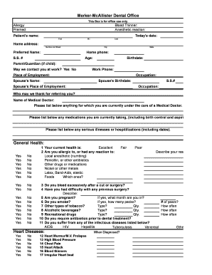 Fillable Online Health-History-Form.xls Fax Email Print - pdfFiller