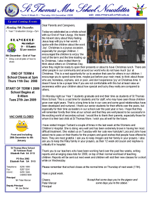 Monday 8th December - sttmorecatholiceduau