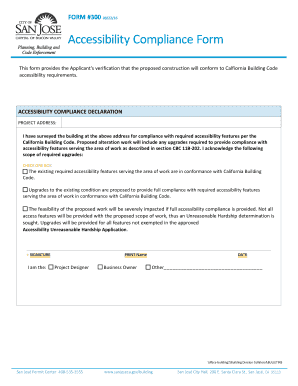 Accessibility Compliance bFormb - City of San Jose