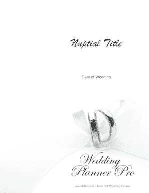 Download the free wedding planner pro pdf - Worldlabel.com