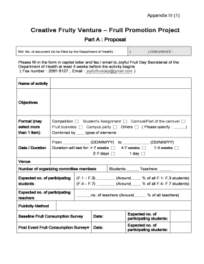 Dj proposal example - Creative Fruity Venture Fruit Promotion Project - school eatsmart gov