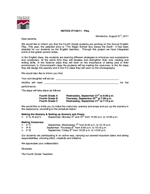 NOTICE 4 /120/11 - Play Monterrico, August 31st, 2011 Dear ... - trener edu