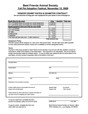 The Vendor Registration Form - flff