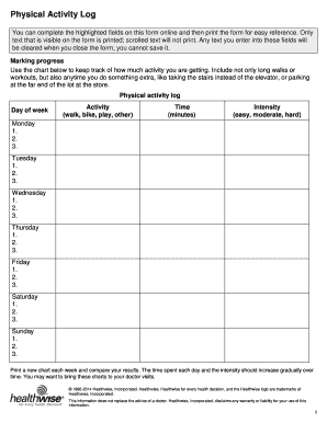Physical Activity bLogb - Blueshieldcacom