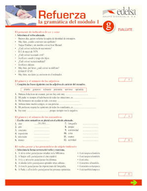 Cuaderno de ejercicios de gramática española