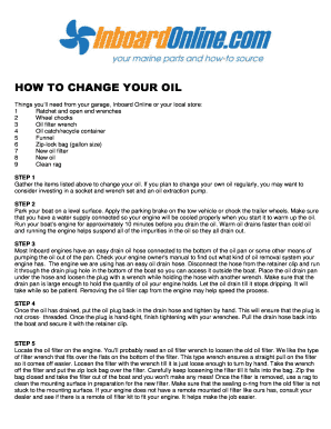 HOW TO CHANGE YOUR OIL - Inboard Online