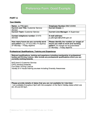 Form preview