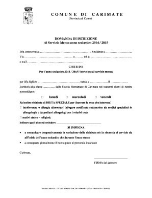 Mensa Scuola Elementare - Comune di Carimate - comunecarimate