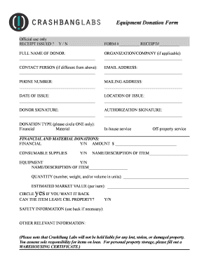 Subcontractor non compete agreement template - CBL donation form - bcrashbanglabsbborgb